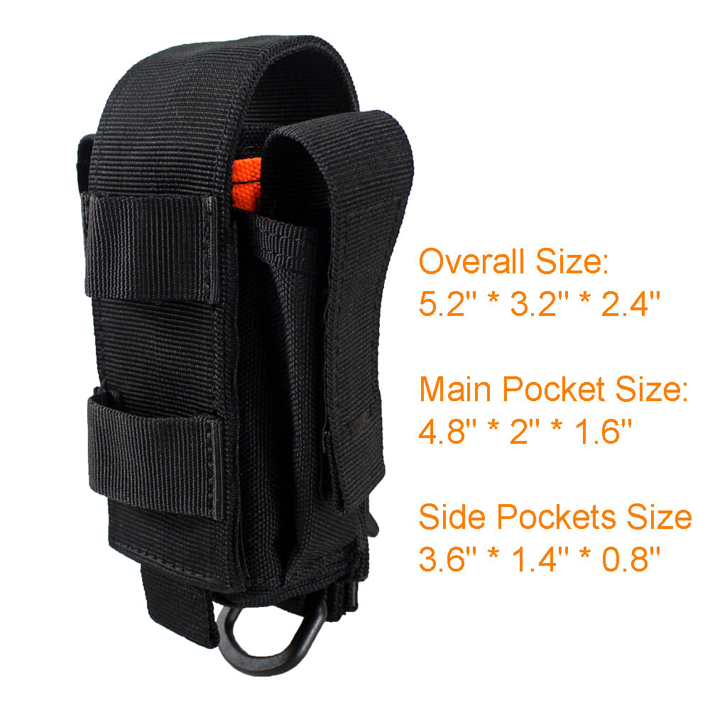 Molle Multi Tool Organizer Pouch Multiple Pocket Holder for Plier Flashlight