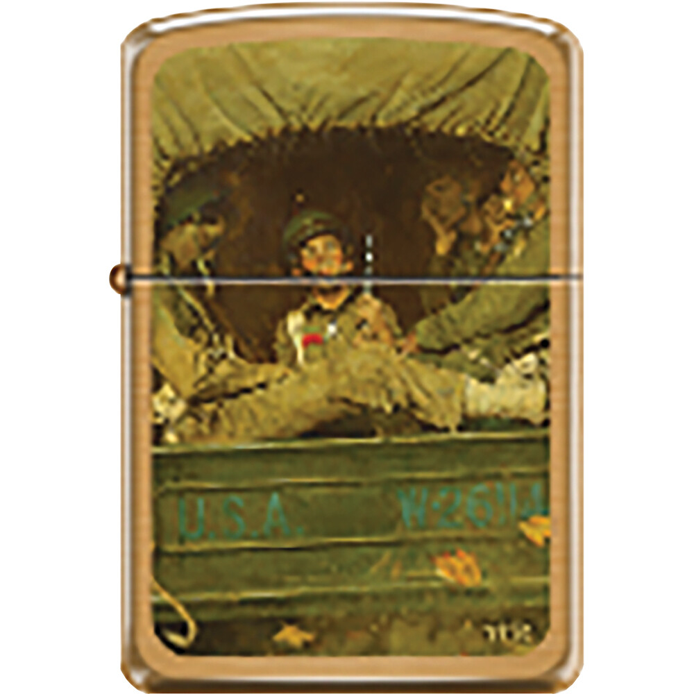 Zippo Soldiers Riding In Van