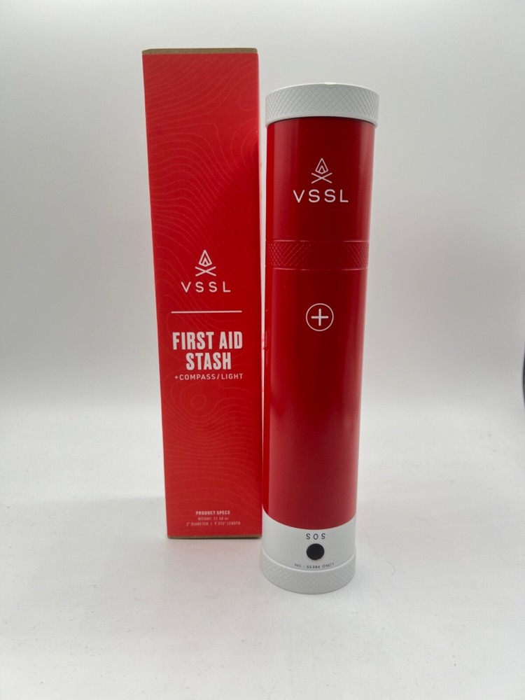 VSSL First Aid Stash w/ Light and Compass - DIY First Aid Kit