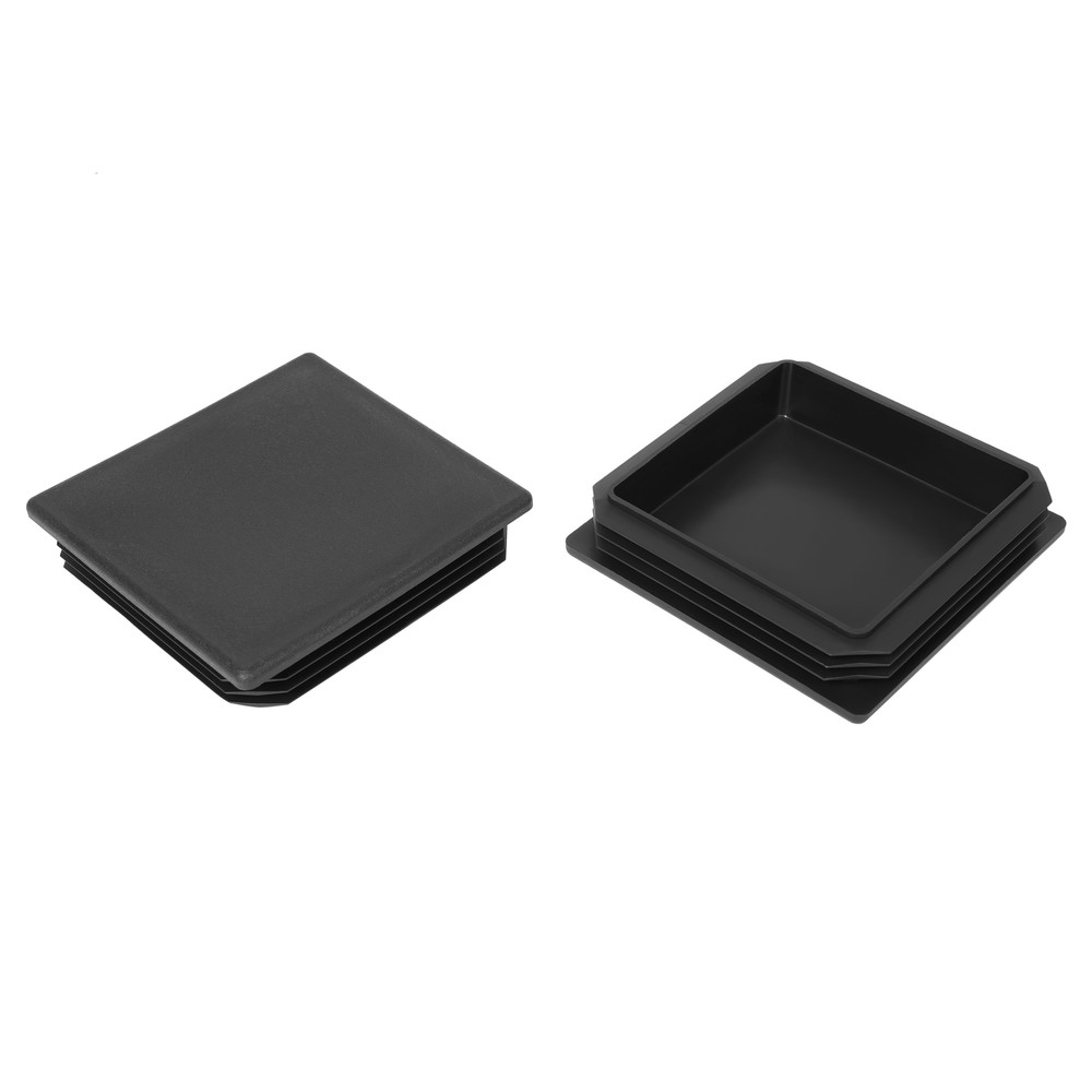 New 4" 2 Pack Square Rubber Bumper Plug End Cap Cover for RV Camper Trailer