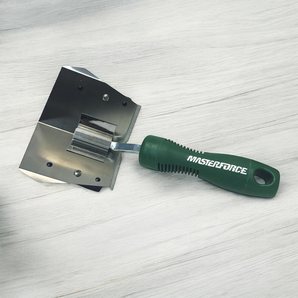Masterforce Inside Corner Drywall Hand Flusher 90° Angle Flexible Blade Tool NEW