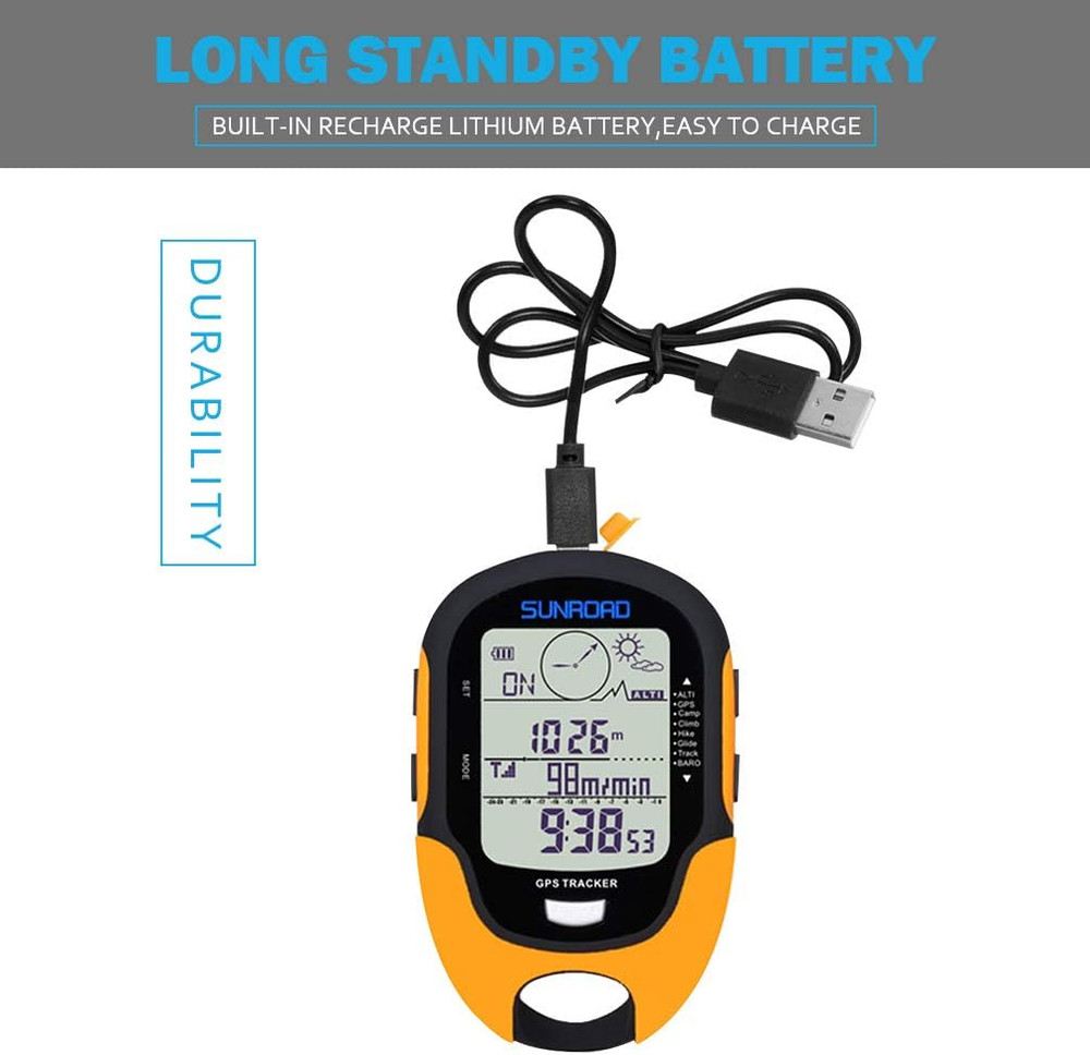 Digital Altimeter Portable Compass with Weather Forecast Multi Function Altimete