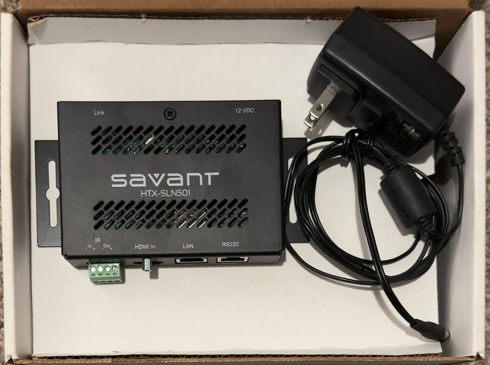 Open Box Savant HTX-SLN501 HDMI Smart Link HDBaseT Transmitter Box