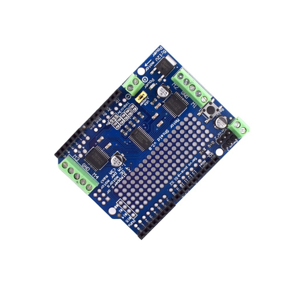 Programmable Motor Control Shield For for Arduino Using Standard I2C Protocol