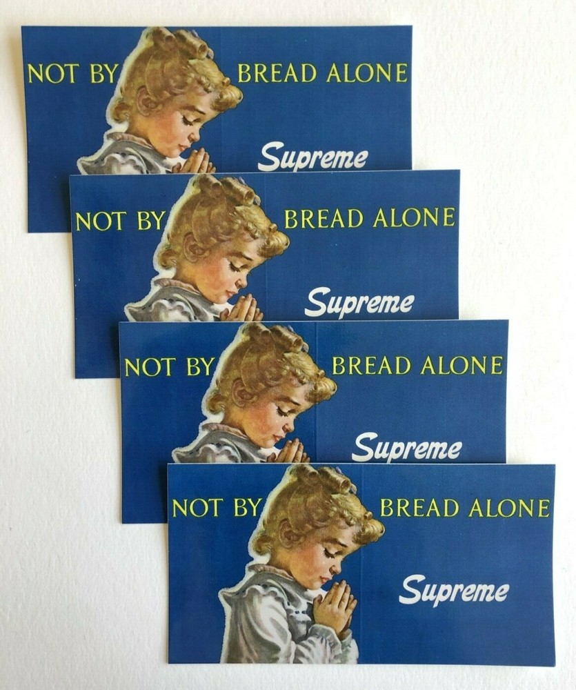 Supreme Bread Alone Sticker 100% Authentic SS15 Season