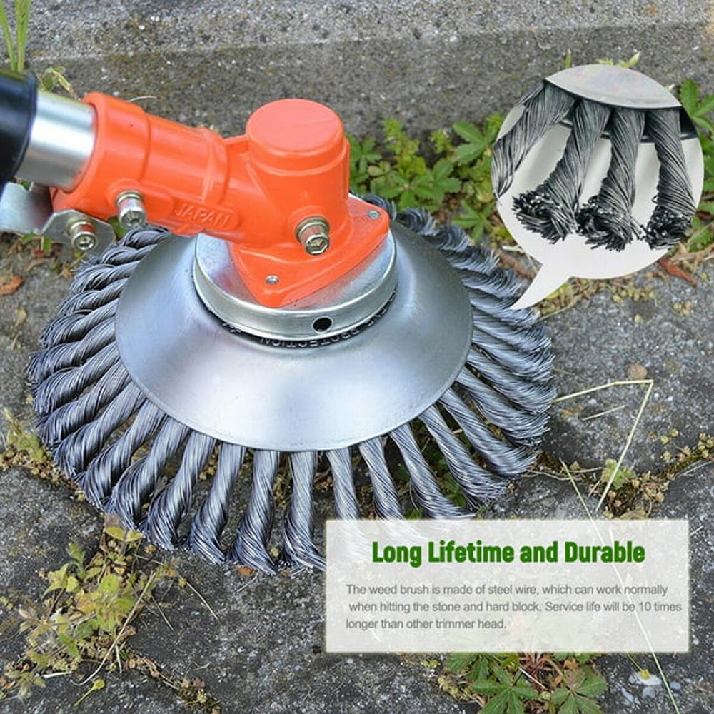 Trimming Head Wire Wheel Brush Cutter Weeder Head Strap Adapter Kit