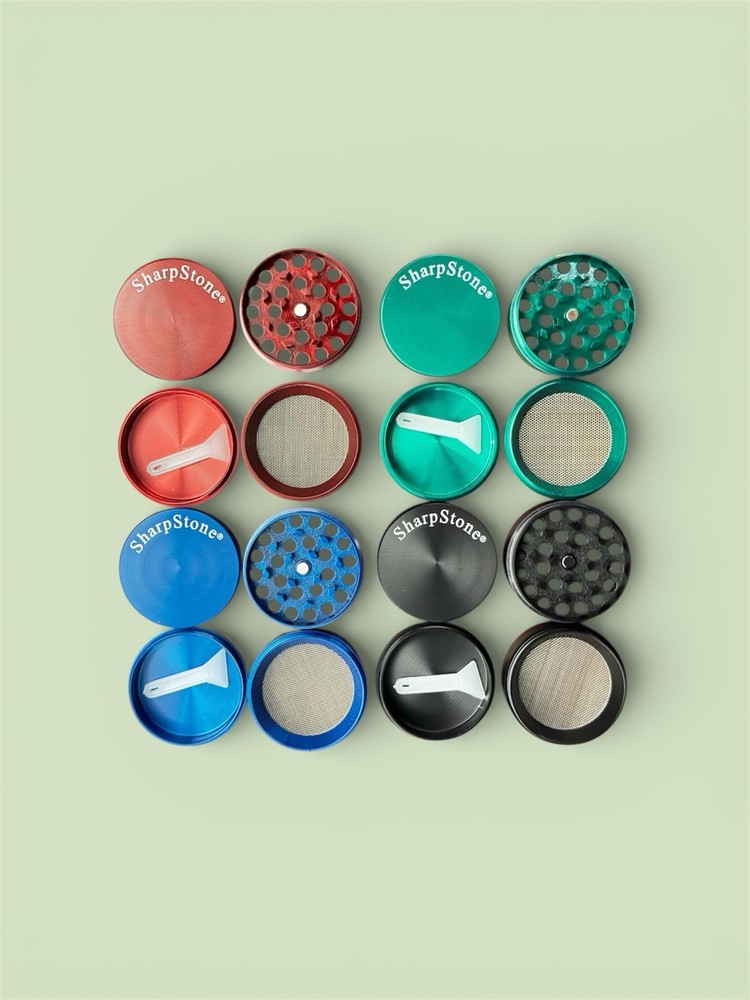 SharpStone Herb Grinders ( 55 MM ) - 4 Piece - Display Pack 12 Per Box
