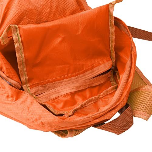 25L Backpack Packable Foldable Ultra Lightweight Water Resistant Durable Orange
