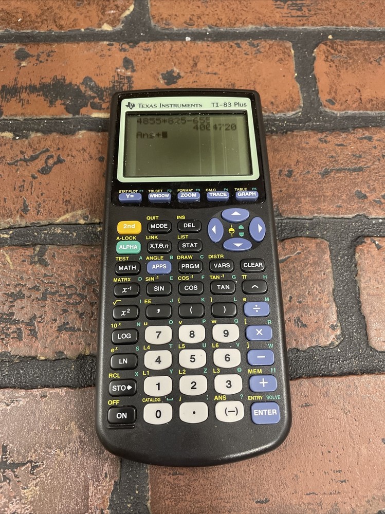 Texas Instruments TI-83 Plus Graphing Calculator With Cover