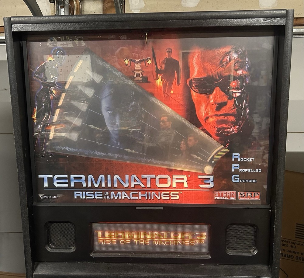 STERN TERMINATOR 3 PINBALL MACHINE ARNOLD!