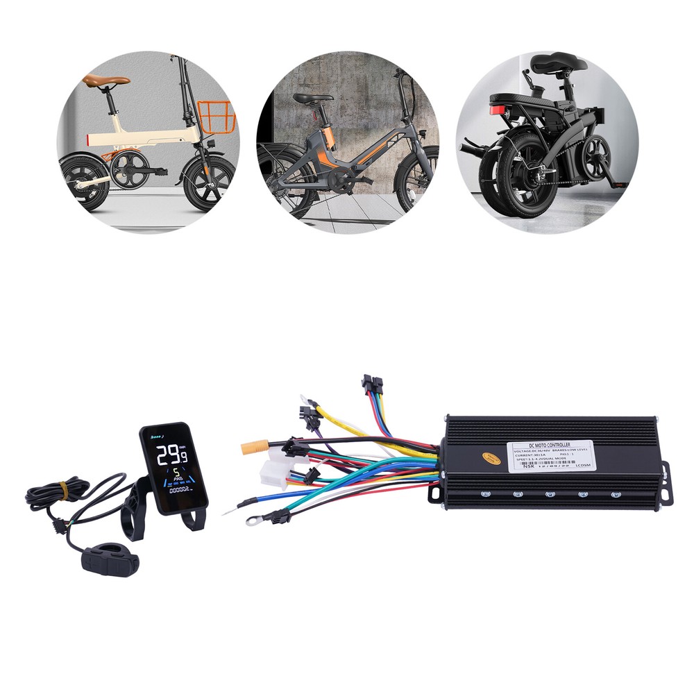 1200W 48V Electric Bicycle eBike Scooter Brushless Controller Kit LCD Display