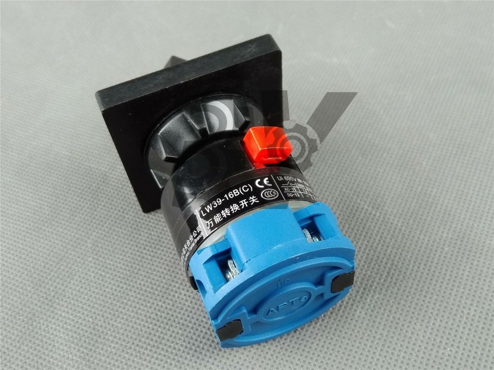 New Single-hole change-over switch with installed panel LW39-16C-90B-11/1
