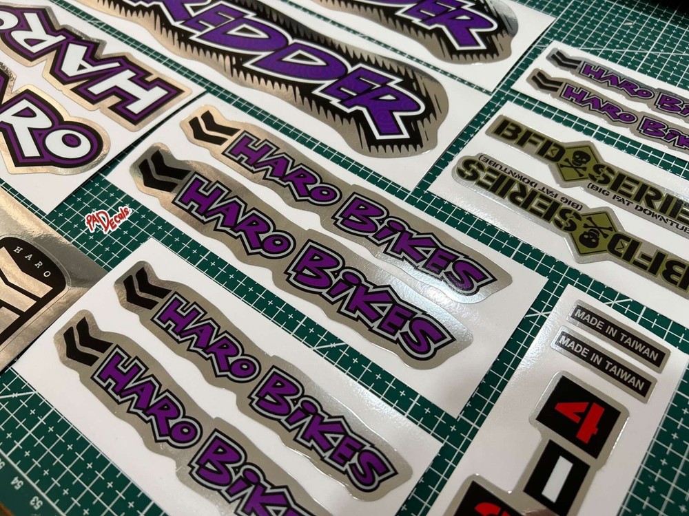 1996 Haro Shredder bmx sticker decals