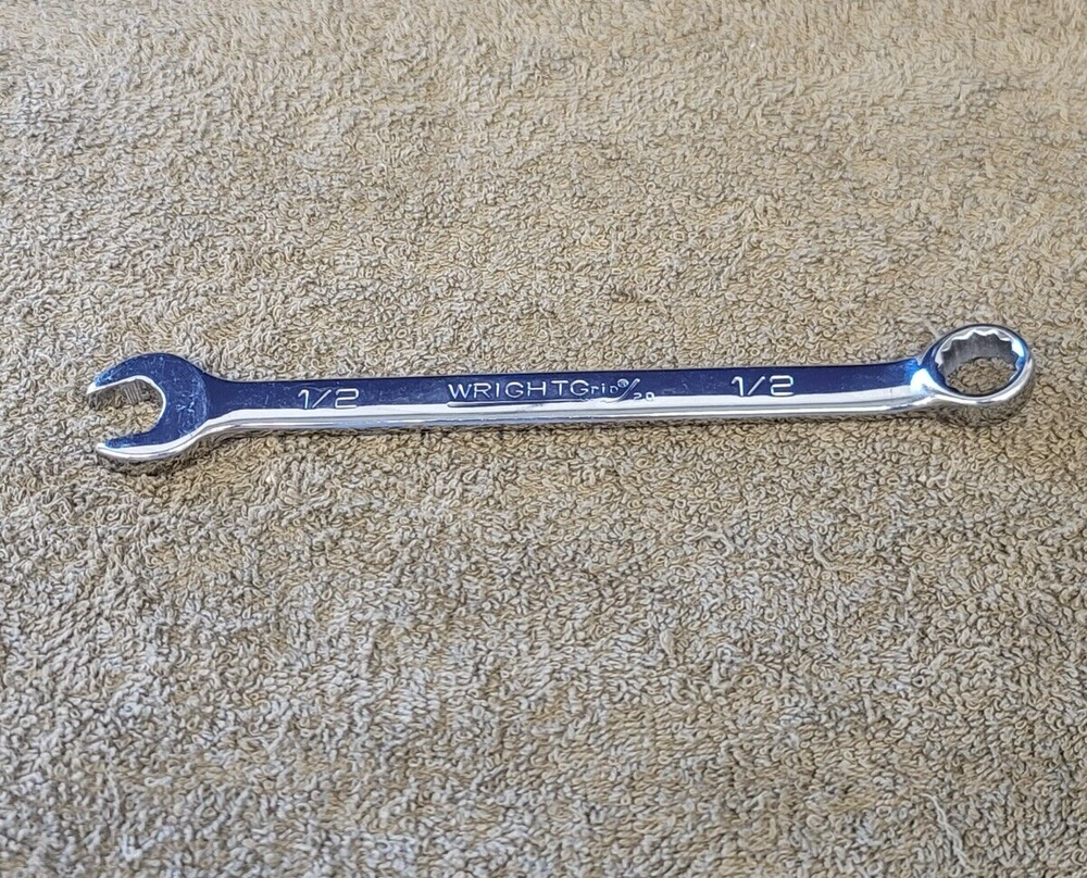 Wright Grip 2.0 Combination Wrench 1/2" Sae Chrome 1216 USA Tool
