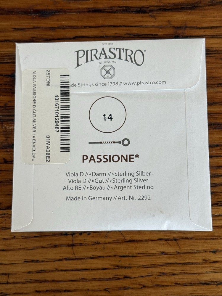 Pisastro passione Viola D String Medium