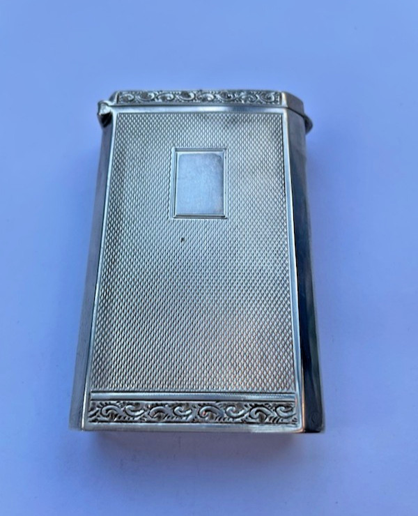 Hallmarked silver cigarette case J. G. Ltd no. 47