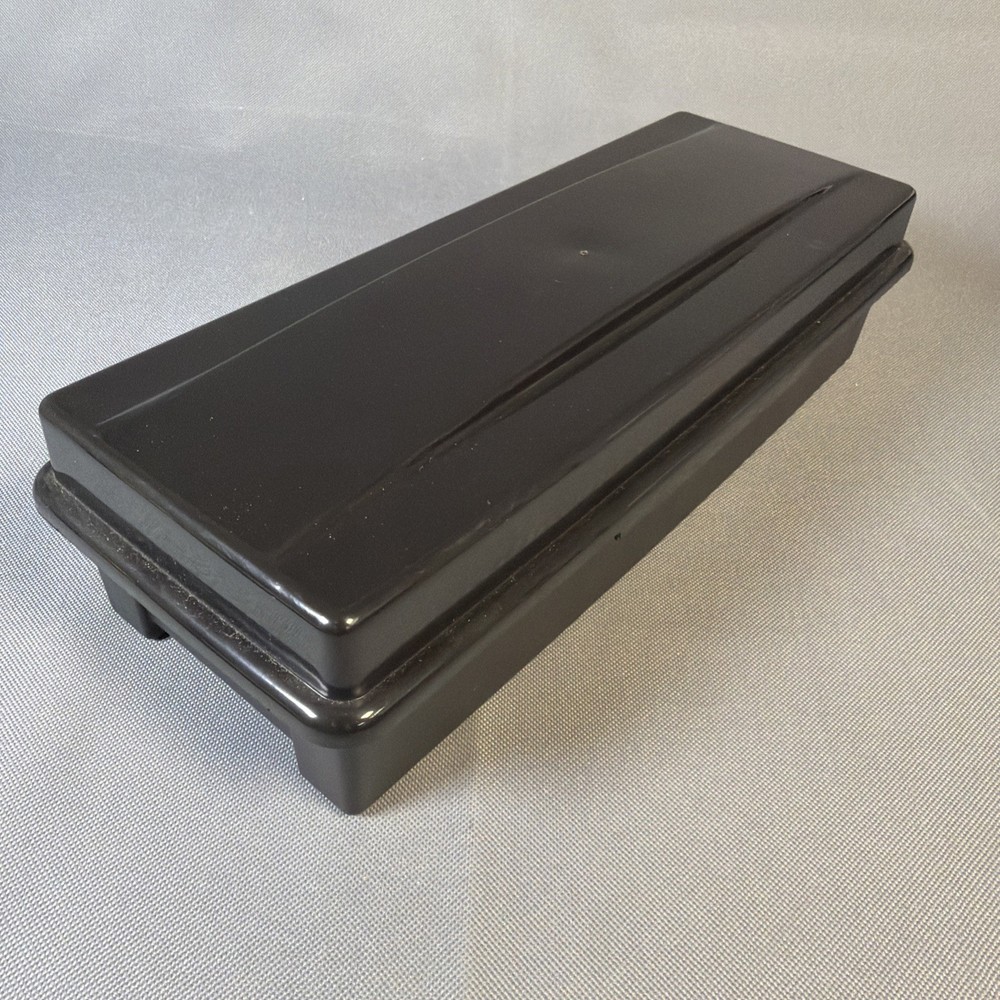 ALPHA Cassette Hard Plastic Storage Case Stackable Holds 15-24 Tapes Black