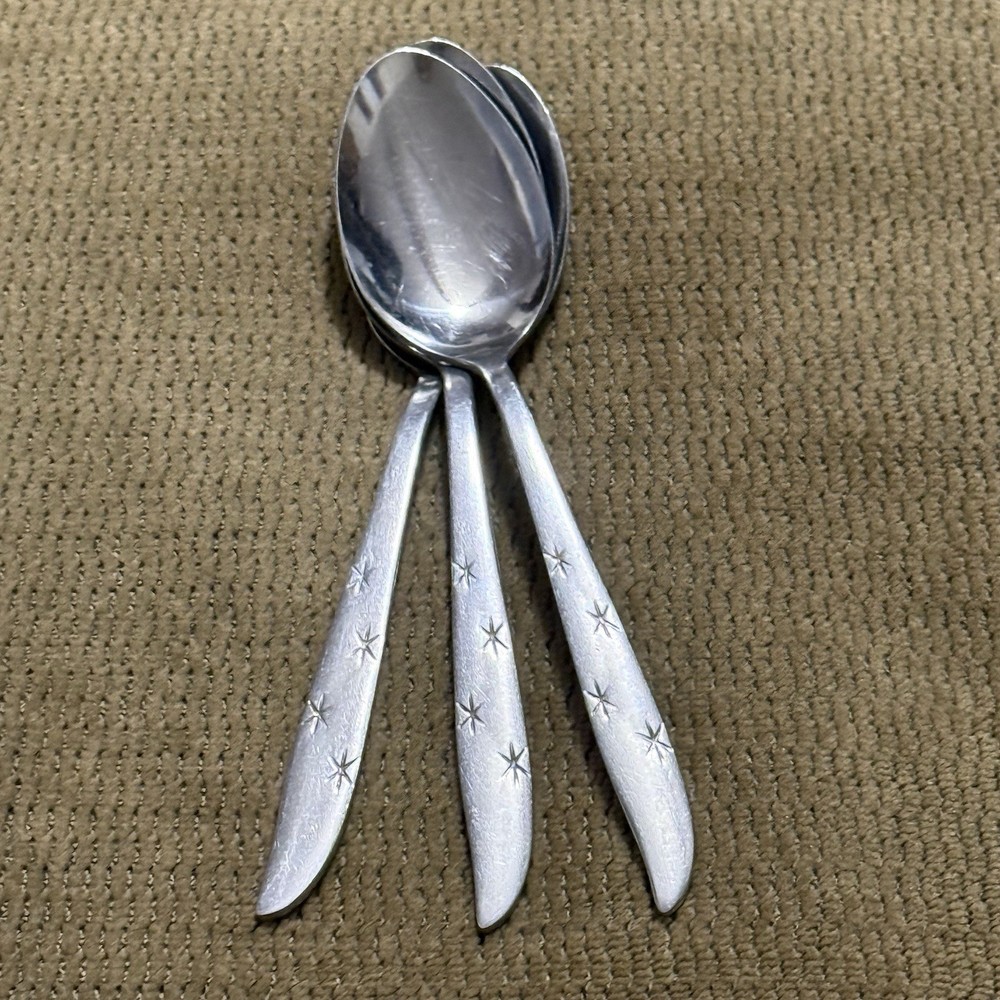 Acsons ACF3 Stainless 2 Salad Forks Flatware Star Starburst