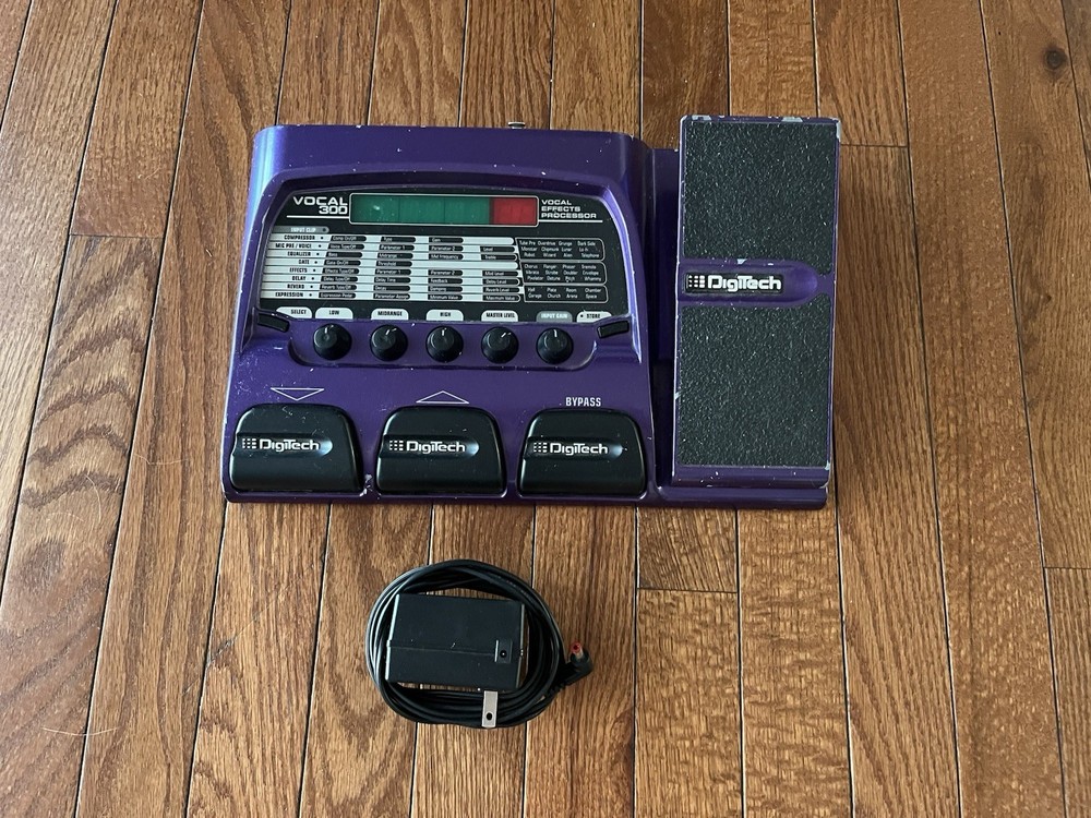 Digitech Vocal 300 Vocal Effects Processor Pedal with Power Supply