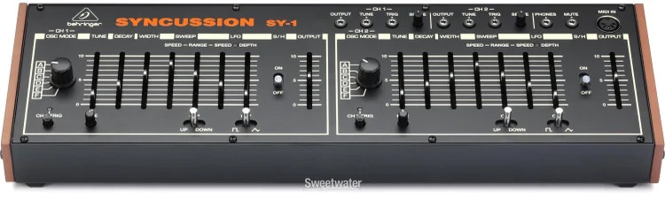 Behringer Syncussion SY-1 Dual-channel Analog Percussion Synthesizer