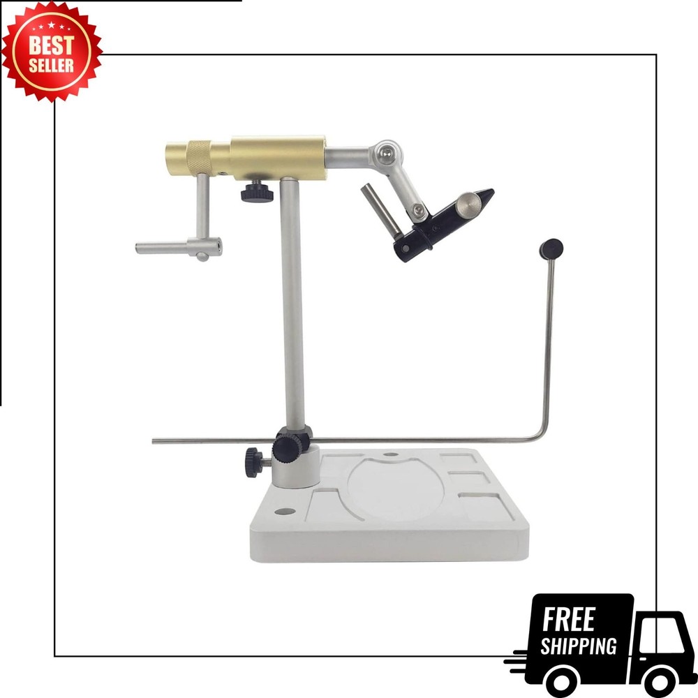 Clarkfork True Rotary Fly Tying Vise, Gold
