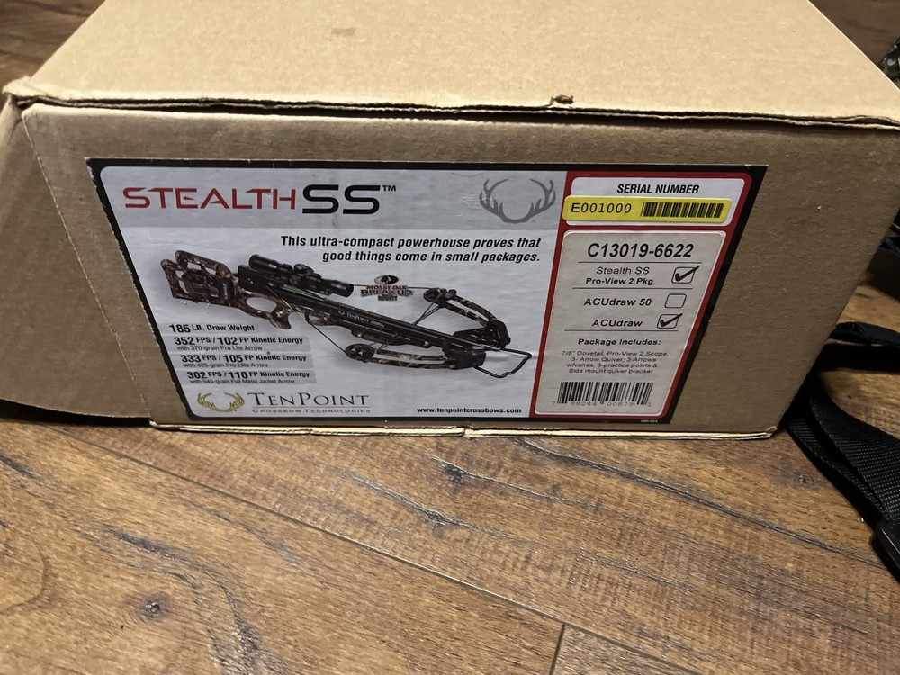 TenPoint Stealth SS Crossbow Package with Scope and ACUdraw