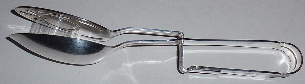 Vintage Silverplated Spring Action Server, Unique!