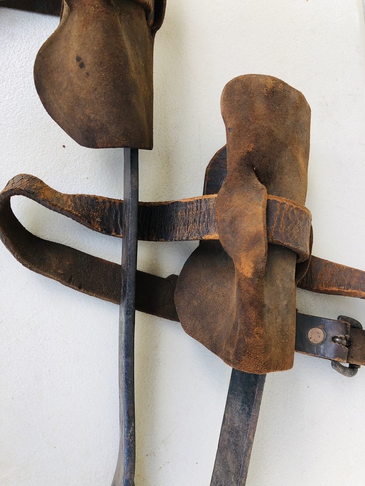 Vintage LINEMAN POLE/TREE CLIMBING SPIKES & PADS
