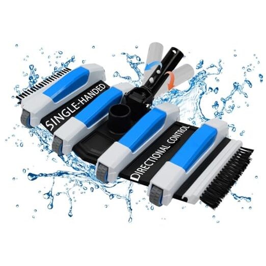 Enhanced Pool Vacuum Head with Direction 4LB-Upgrade Direction-Control (Blue)