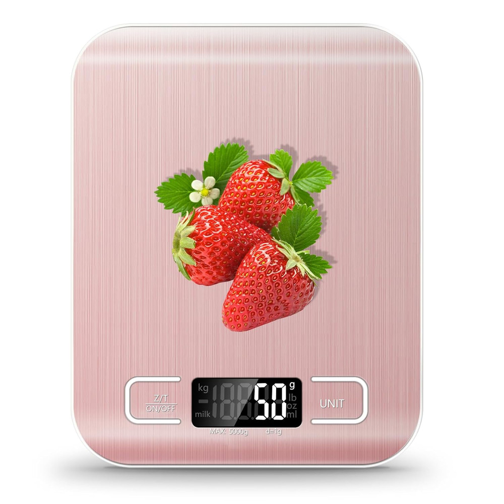Food Scale, 11Lb Kitchen Scale with 6 Units Tare Function & LCD Display, 0.05Oz/