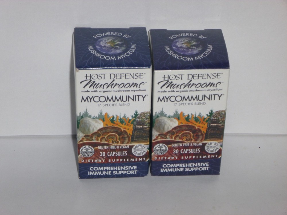 (2 pack)  Host Defense Mushrooms Comprehensive Immune Support 30ct each Oct/25
