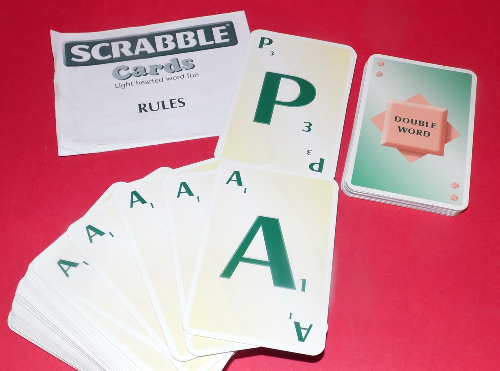 SCRABBLE CARDS * Mattel 2000 * Complete *