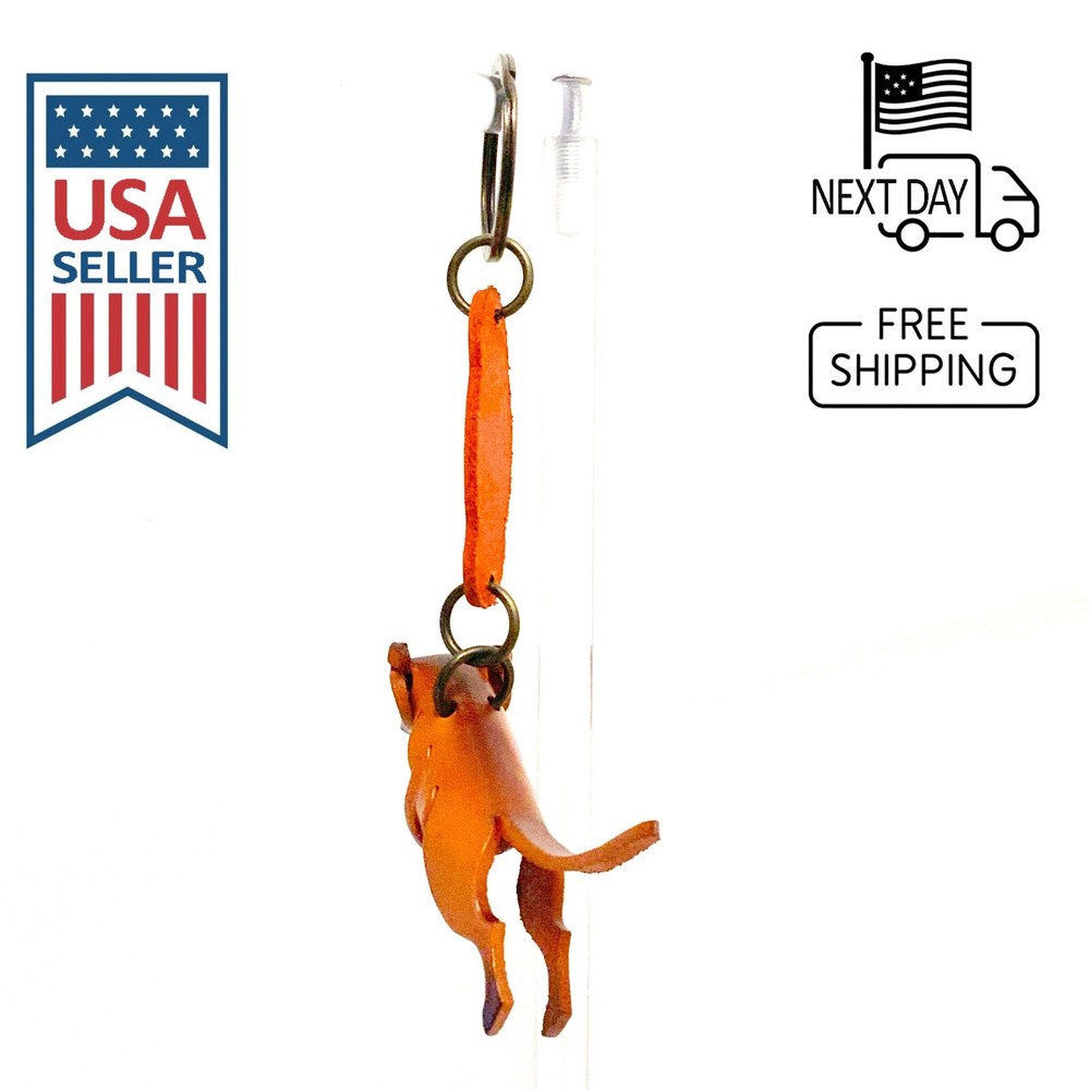 Meerkat Handmade Leather Keyring