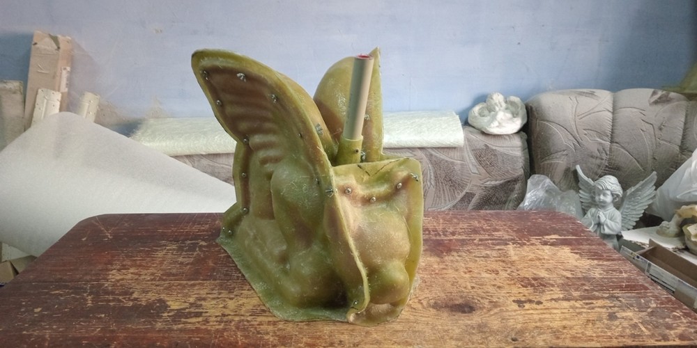 Polyurethane flexible mold with a plastic frame"Gorgul on a chain"