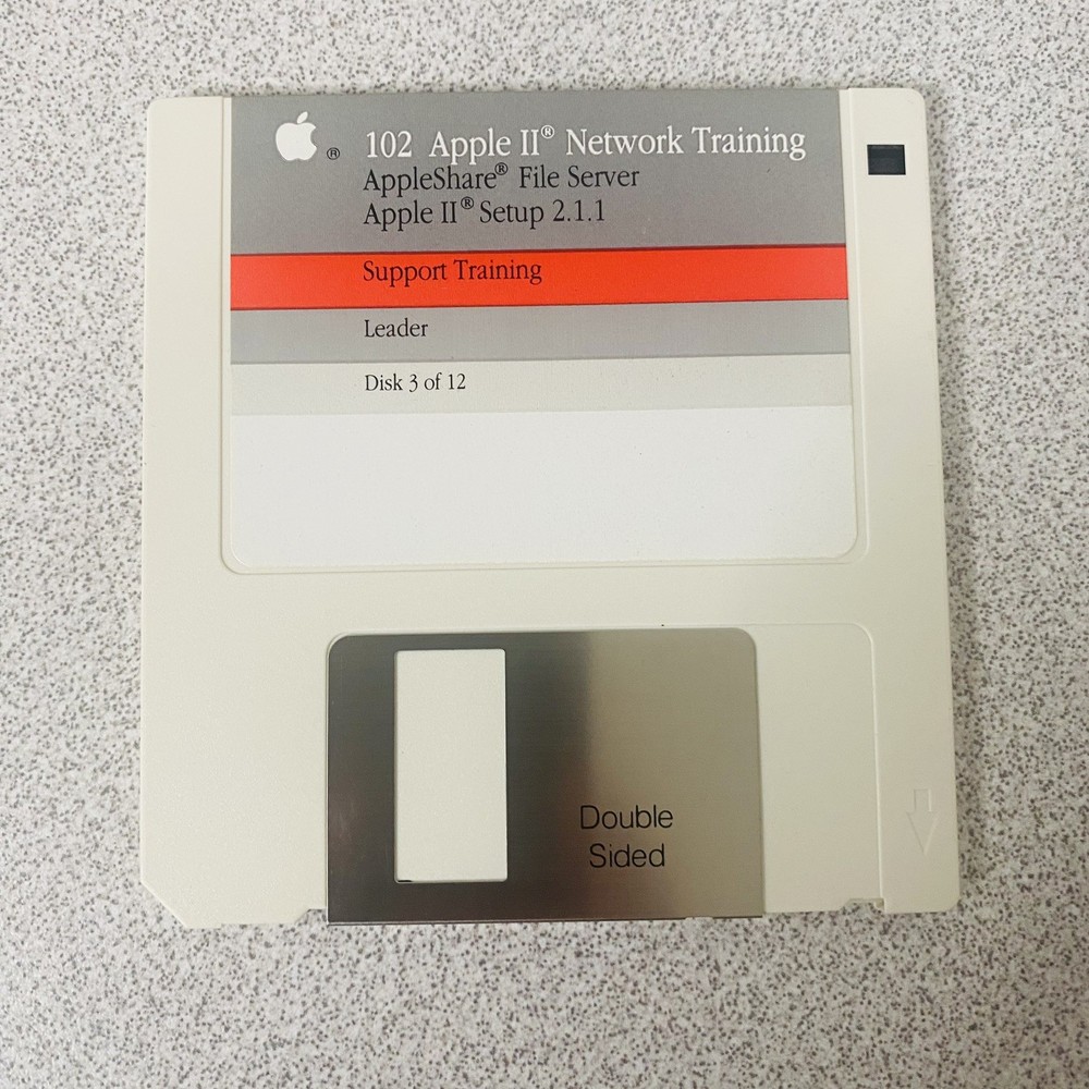 102 Apple II Network Support Training SET Of 12 1990 Vtg Software Complete Disk
