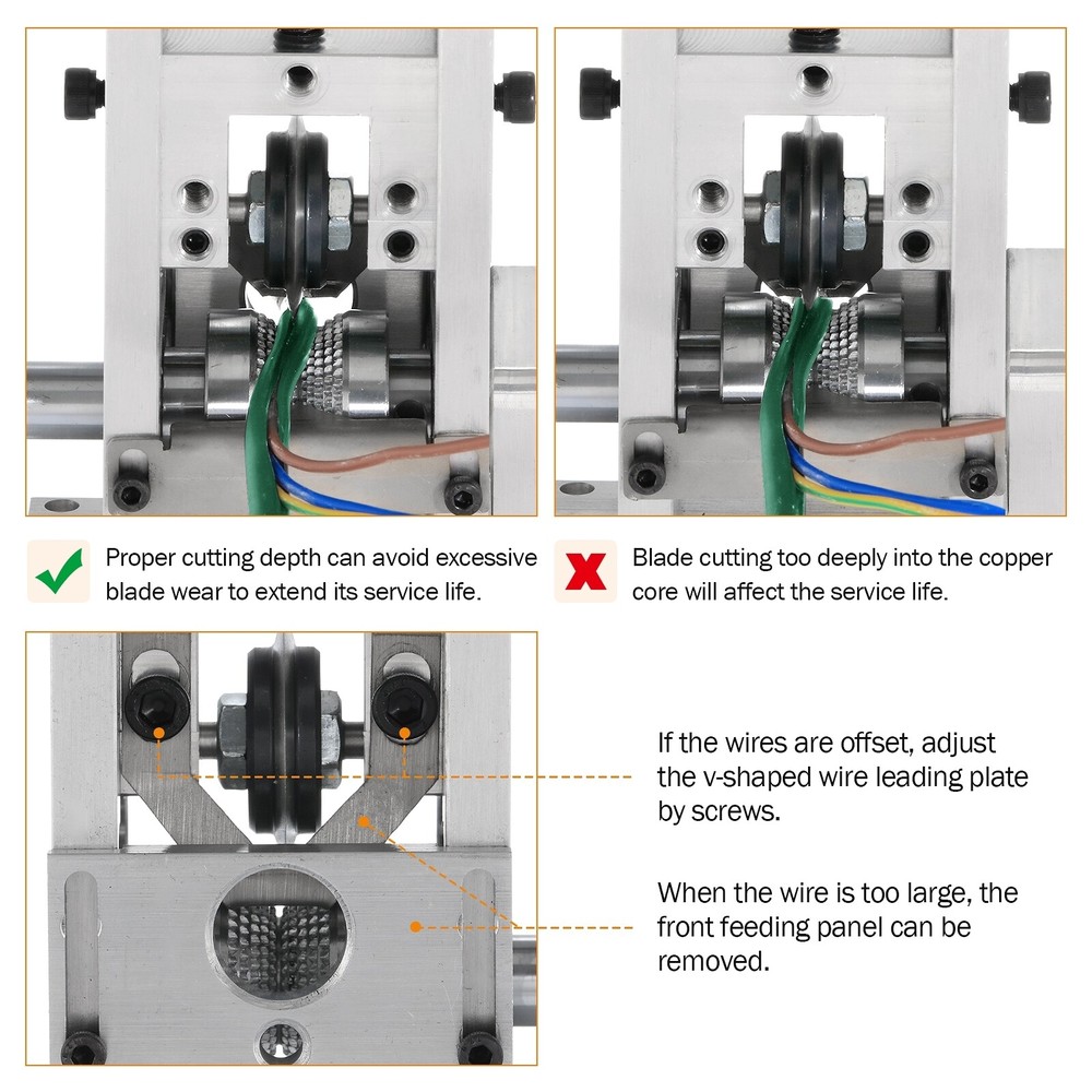 Automatic Motorized Electric Wire Stripping Machine Scrap Copper Recycling Tool