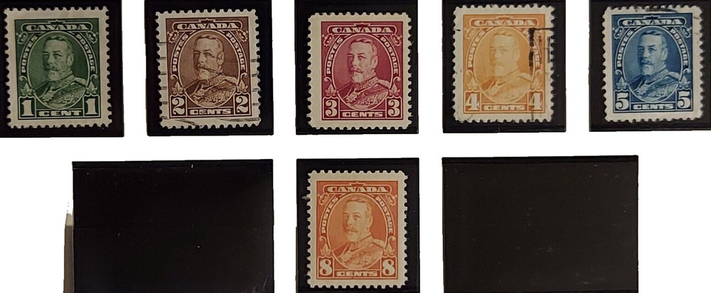Canada 1935 King George V SN: CA 217-222