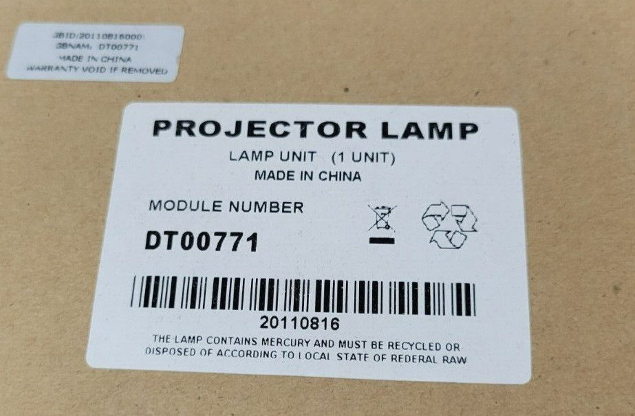 DT00771 Replacement Projector Lamp Unit Lens
