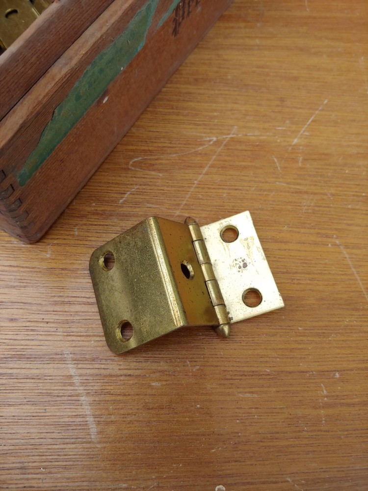 Vintage Hinge Assortment Lot Brass 1.5"