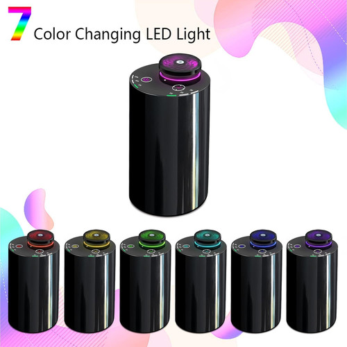 Waterless Essential Oil Diffuser - Cordless Portable Aromatherapy Scent Black