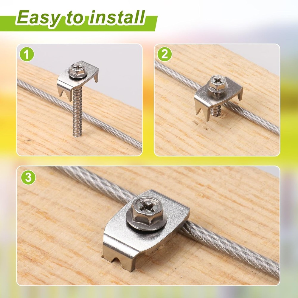 Reusable Wire Fence Staples 50pcs Stainless 304
