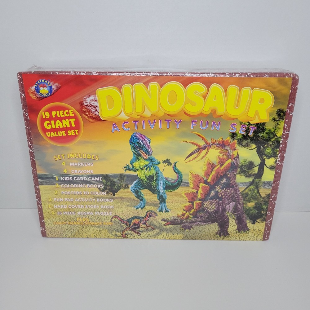 New Playmore Dinosaur Activity Fun Set with Storage Box 2000