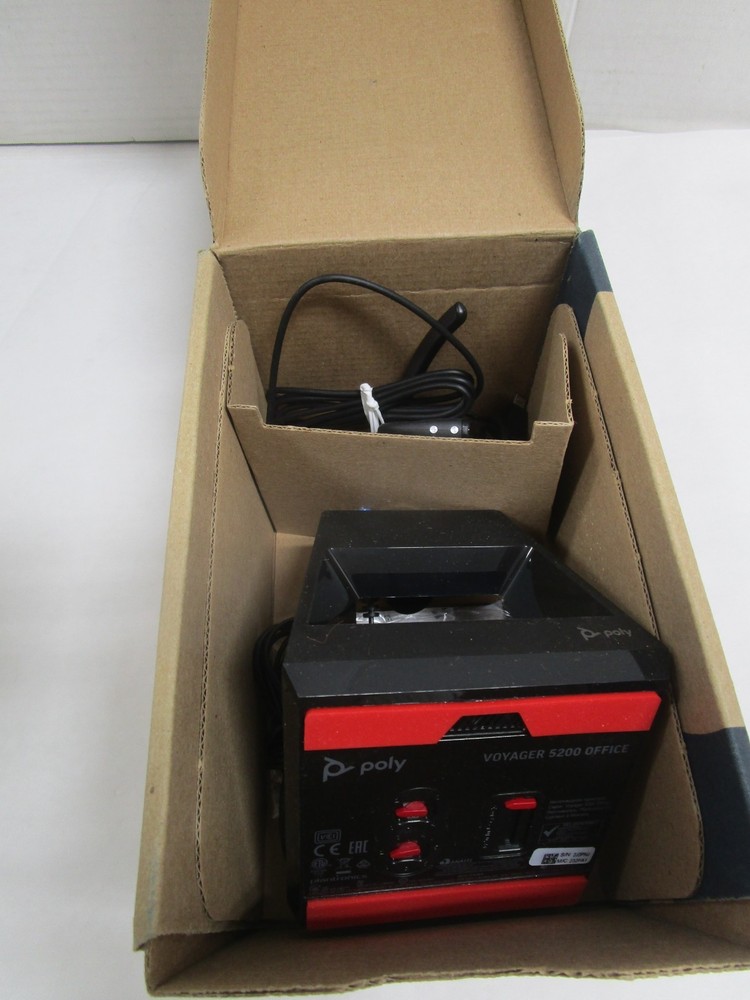 POLY Voyager 5200 Office Bluetooth Headset Microsoft Team CB52322-M CD PRE-OWNED