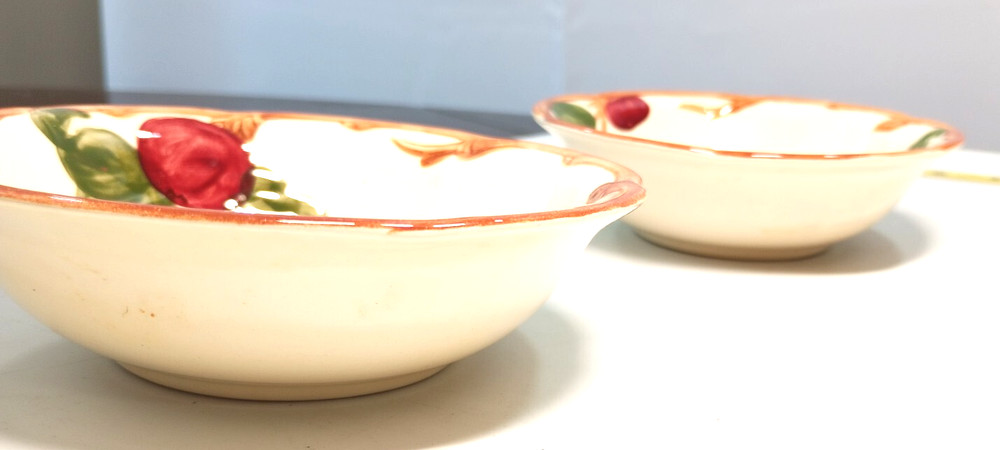 Two medium Franciscan plate replacement lot apple themed
