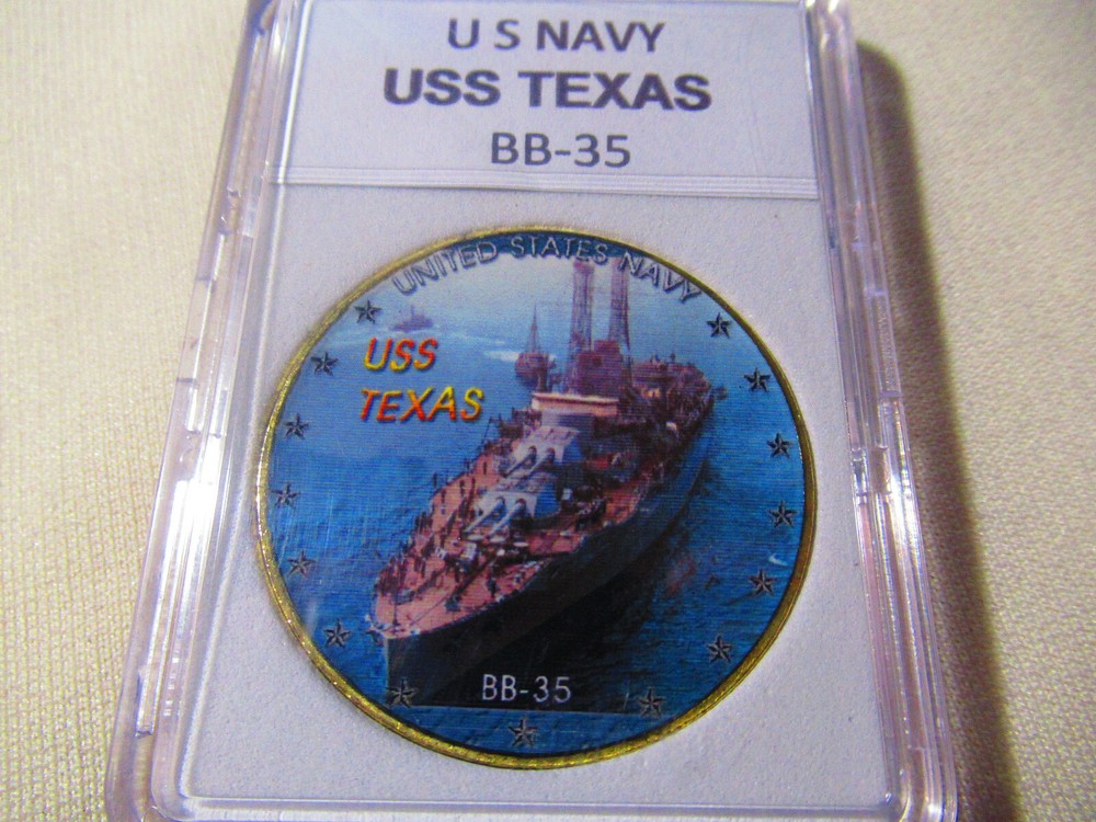 US NAVY - USS TEXAS / BB-35 Challenge Coin