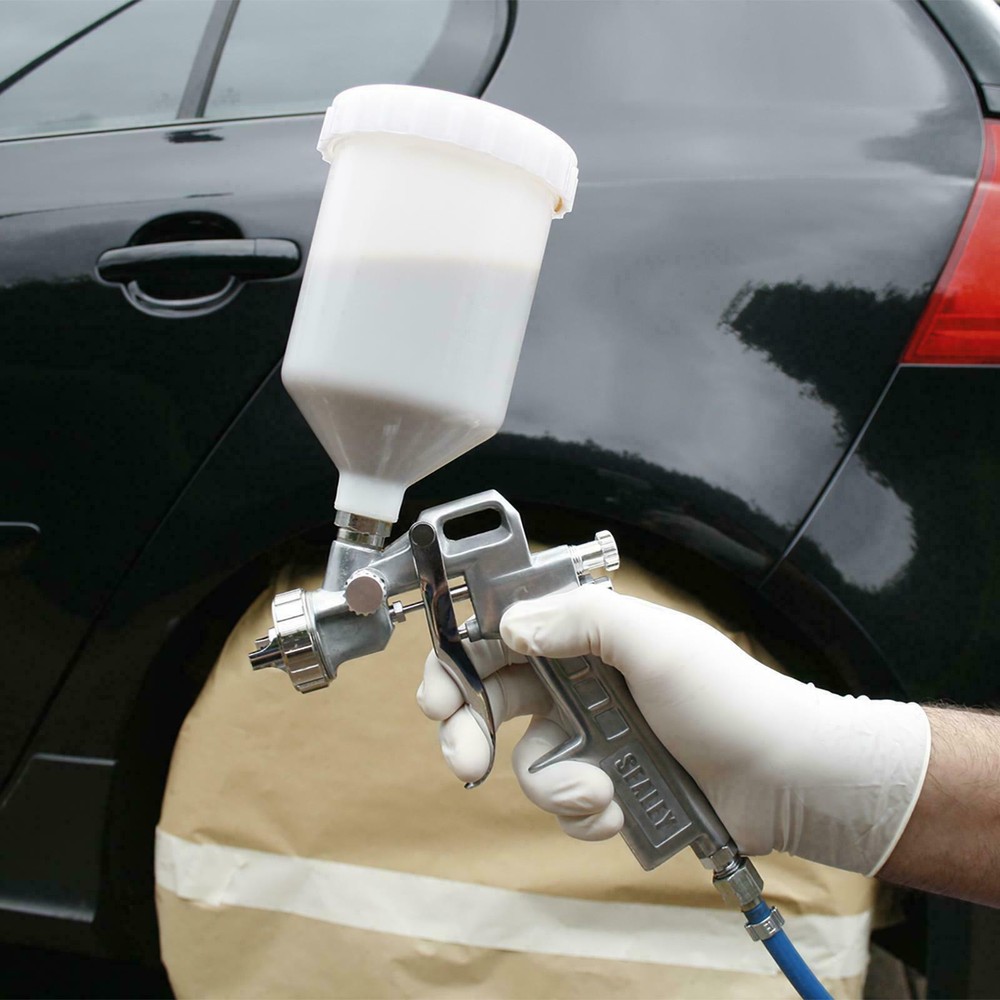 (SBS) Sealey SSG501 Gravity Feed Spray Gun 2.2mm Set Up Primer Undercoat