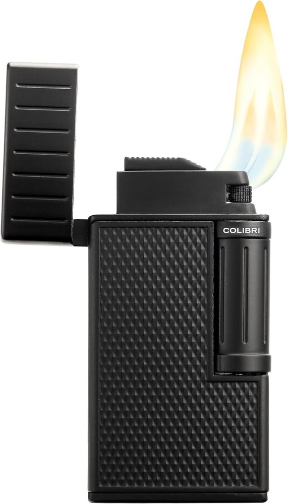 Colibri Cigar Lighter Julius Black Chrome