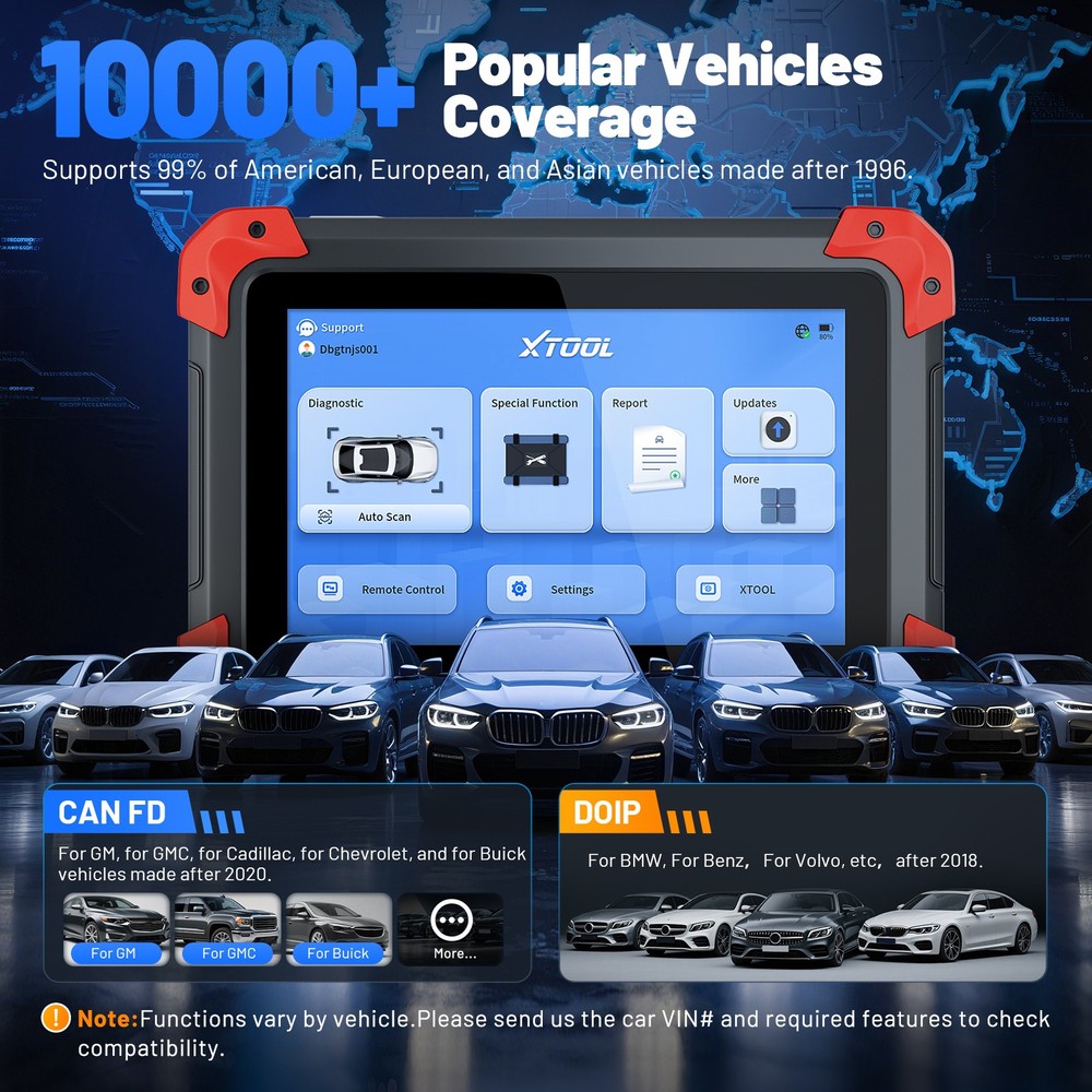 XTOOL D7BT Car Bidirectional Coding Diagnostic Tool OBD2 Scanner Key Programmer