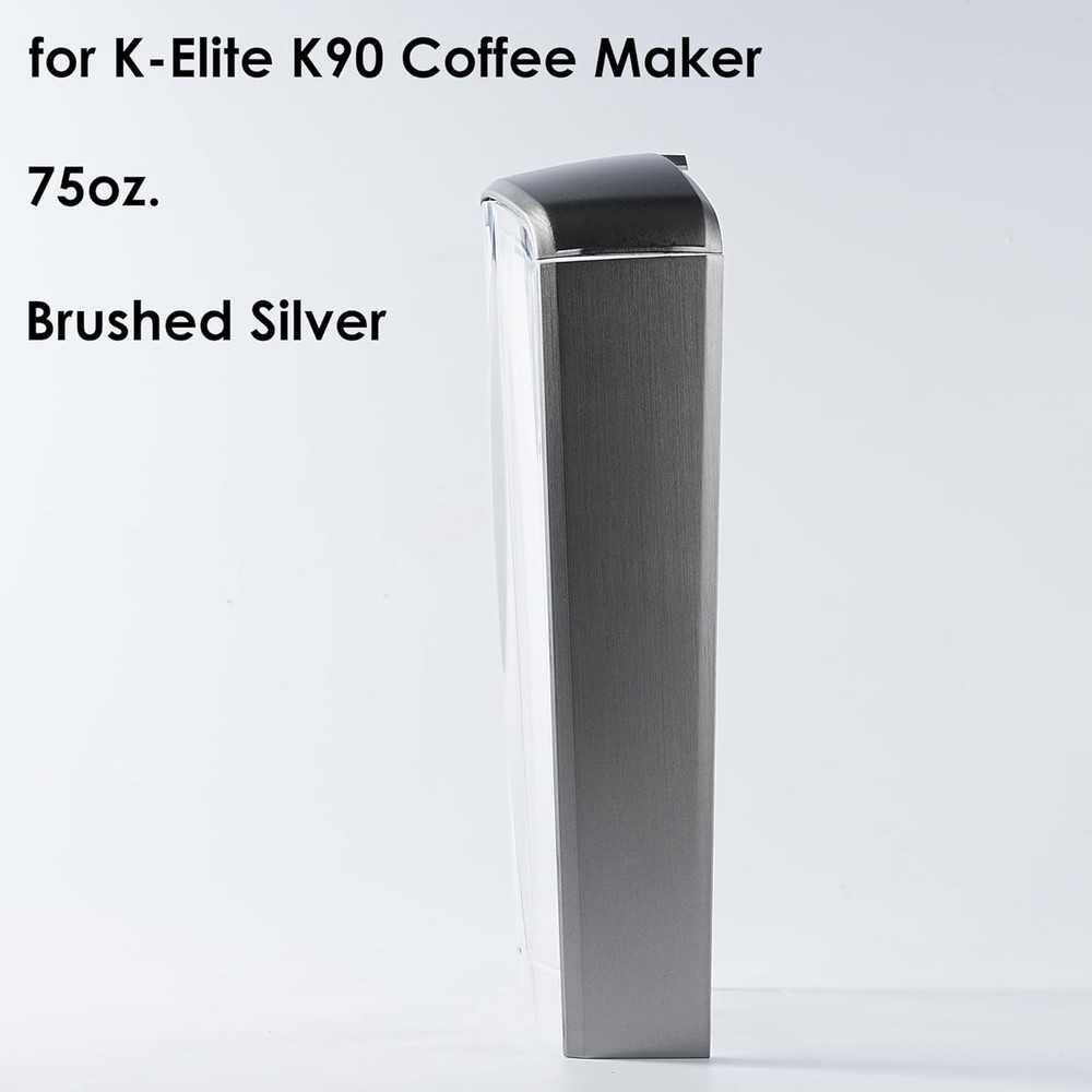 Replacement Water Reservoir + Filter Holder, Compatible with Brushed Silver