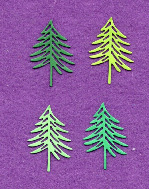 TREE # 21 die cuts scrapbook cards
